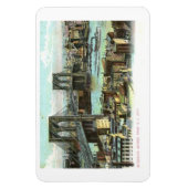 Brooklyn Bridge, New York City 1910,  Postca Magneet (Verticaal)