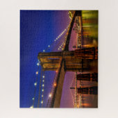Brooklyn Bridge, New York City bij nacht Legpuzzel (Verticaal)