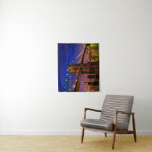 Brooklyn Bridge, New York City bij nacht Wandkleed (In situ)
