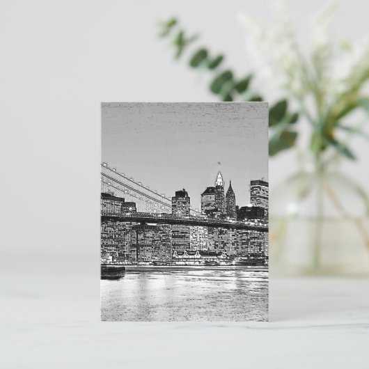 Brooklyn Bridge New York City Briefkaart (Staand voorkant)