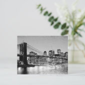 Brooklyn Bridge New York City Briefkaart (Staand voorkant)