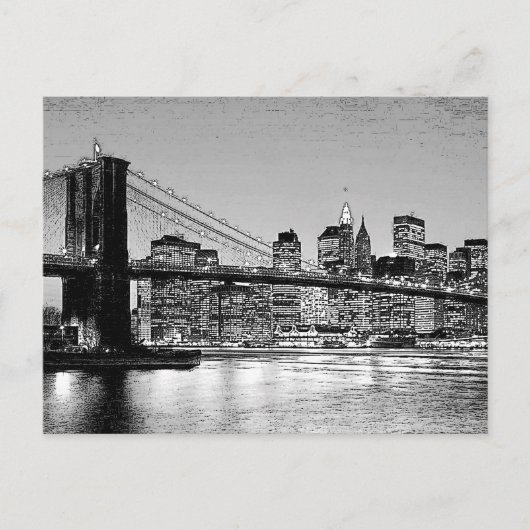 Brooklyn Bridge New York City Briefkaart (Voorkant)