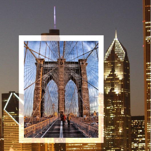 Brooklyn Bridge, New York City Briefkaart