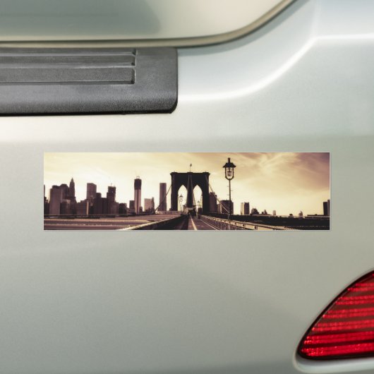 Brooklyn Bridge - New York City Bumpersticker (Op auto)