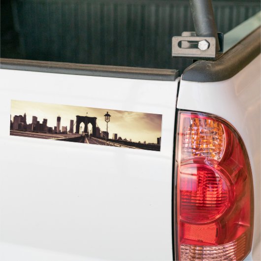 Brooklyn Bridge - New York City Bumpersticker (Op Truck)