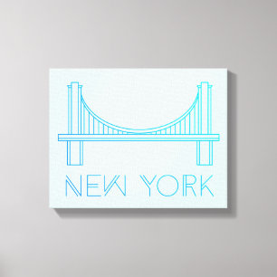 Brooklyn Bridge   New York City Canvas Afdruk