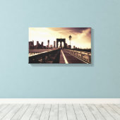 Brooklyn Bridge - New York City Canvas Afdruk (Insitu (Houten vloer))