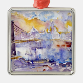 Brooklyn Bridge (New York City) (door John Marin) Metalen Ornament