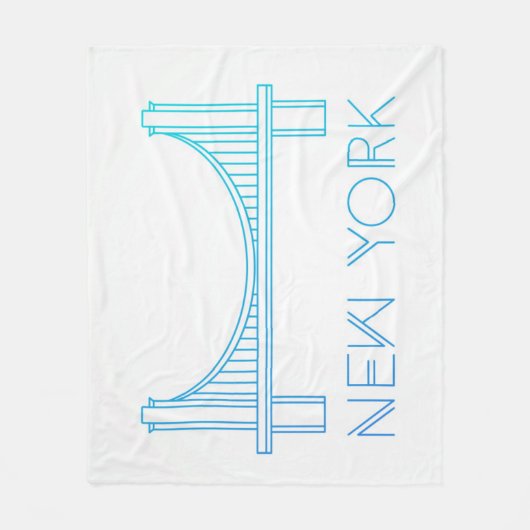 Brooklyn Bridge | New York City Fleece Deken (Voorkant)