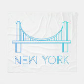 Brooklyn Bridge | New York City Fleece Deken (Voorkant (Horizontaal))