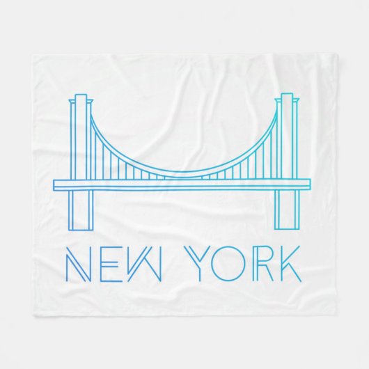 Brooklyn Bridge | New York City Fleece Deken (Voorkant (Horizontaal))