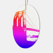 Brooklyn Bridge New York City Keramisch Ornament (Links)
