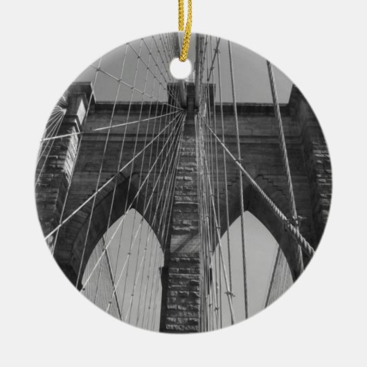 Brooklyn Bridge New York City Keramisch Ornament (Voorkant)
