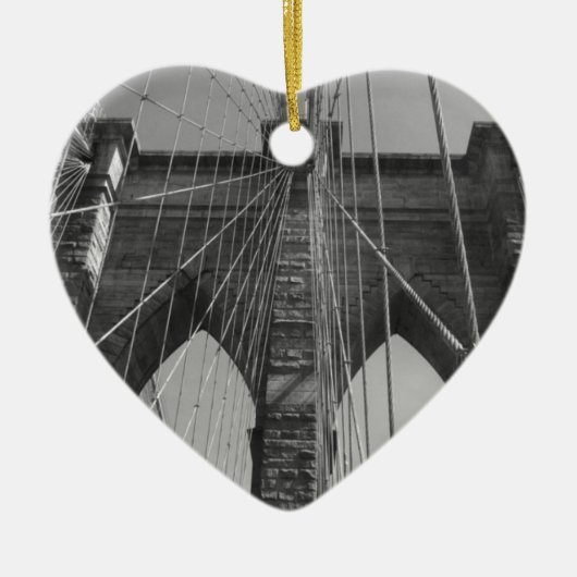 Brooklyn Bridge New York City Keramisch Ornament (Voorkant)