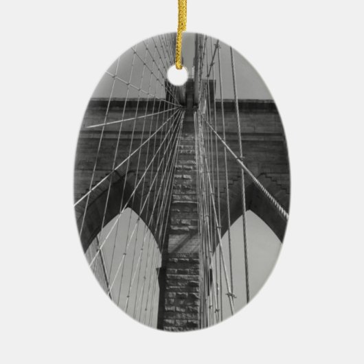 Brooklyn Bridge New York City Keramisch Ornament (Voorkant)