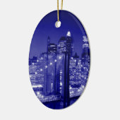 Brooklyn Bridge New York City kerstversiering Keramisch Ornament (Links)