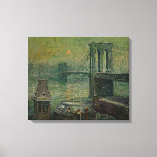 Brooklyn Bridge (New York City Landmark) (NYC) Canvas Afdruk (Voorkant)