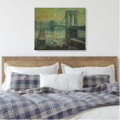 Brooklyn Bridge (New York City Landmark) (NYC) Canvas Afdruk (Insitu (Slaapkamer))