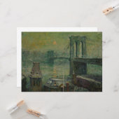 Brooklyn Bridge (New York City Landmark) (NYC) Kaart (Voorkant / Achterkant in situ)