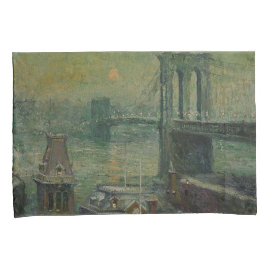 Brooklyn Bridge (New York City Landmark) (NYC) Kussensloop (Voorkant-Rechts)