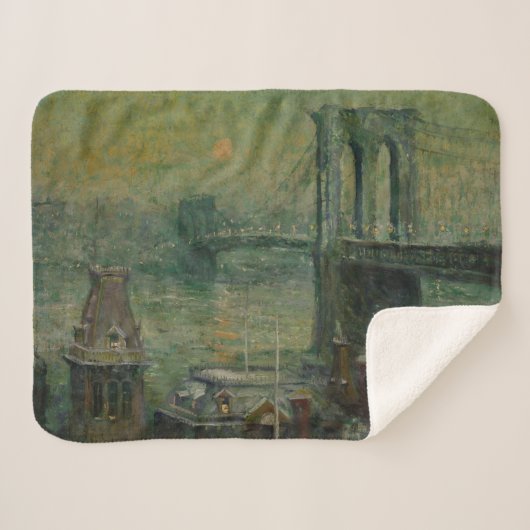 Brooklyn Bridge (New York City Landmark) (NYC) Sherpa Deken (Voorkant (horizontaal))