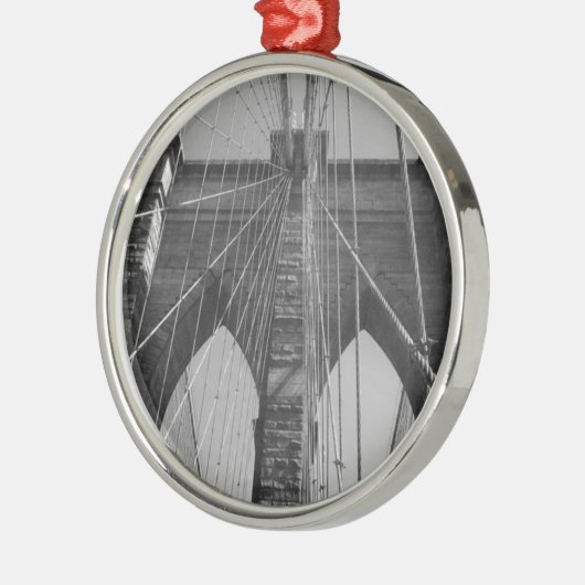 Brooklyn Bridge New York City Metalen Ornament (Links)