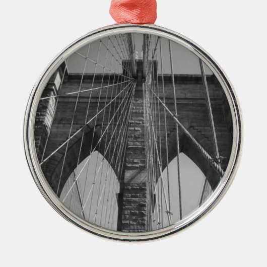 Brooklyn Bridge New York City Metalen Ornament (Voorkant)