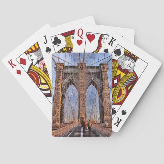 Brooklyn Bridge New York City Pokerkaarten (Achterkant)