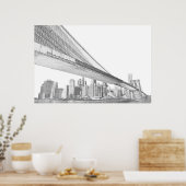 Brooklyn Bridge, New York City Poster (Keuken)