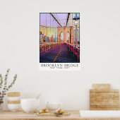 Brooklyn Bridge, New York City Poster (Keuken)