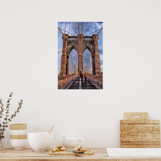 Brooklyn Bridge New York City Poster (Keuken)