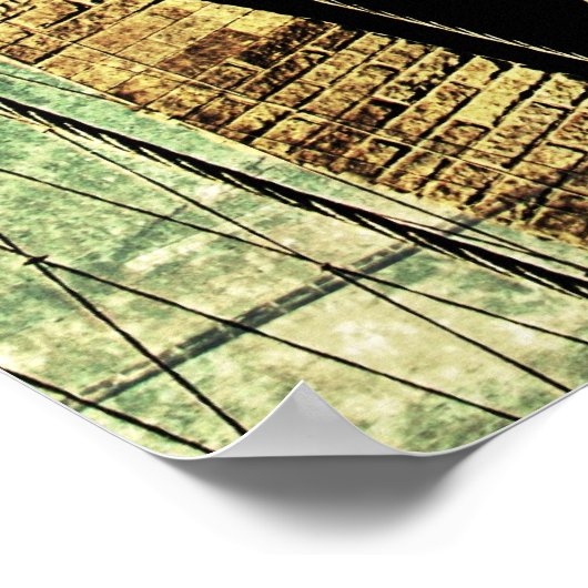 Brooklyn Bridge - New York City Poster (Hoek)