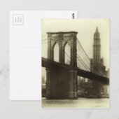 Brooklyn Bridge New York City Skyline Briefkaart (Voorkant / Achterkant)