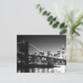 Brooklyn Bridge New York City Skyline Manhattan Briefkaart (Staand voorkant)