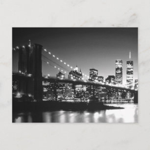 Brooklyn Bridge New York City Skyline Manhattan Briefkaart