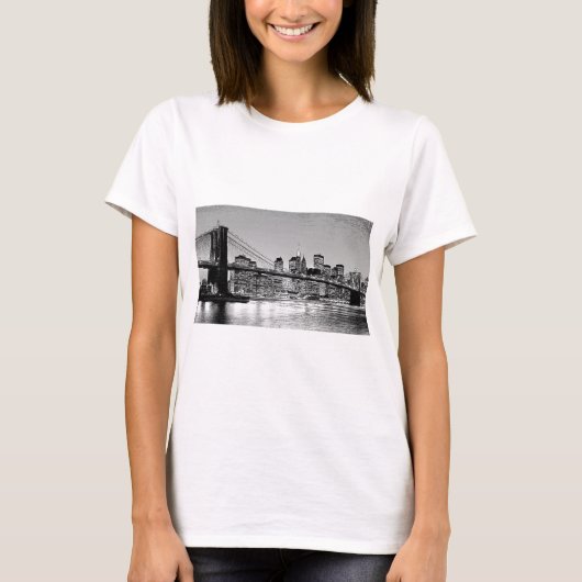 Brooklyn Bridge New York City T-shirt (Voorkant)