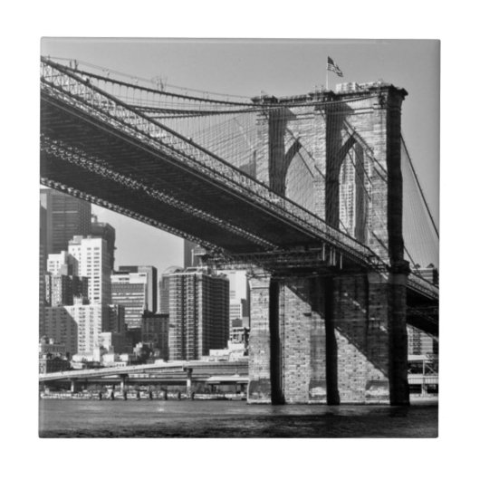 Brooklyn Bridge New York City Tegeltje (Voorkant)