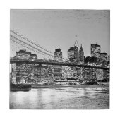 Brooklyn Bridge New York City Tegeltje (Voorkant)