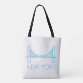 Brooklyn Bridge | New York City Tote Bag (Achterkant)