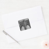 Brooklyn Bridge New York City Vierkante Sticker (Envelop)