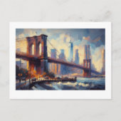 Brooklyn Bridge, New York CityScape, Briefkaart (Voorkant)