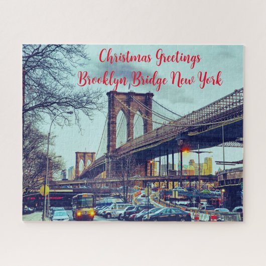 Brooklyn Bridge New York. Jigzaag Puzzle Legpuzzel (Horizontaal)
