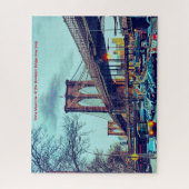 Brooklyn Bridge New York. Jigzaag Puzzle Legpuzzel (Verticaal)