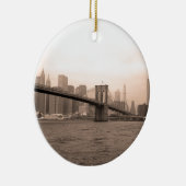 Brooklyn Bridge New York Keramisch Ornament (Rechts)
