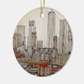 Brooklyn Bridge, New York Keramisch Ornament (Links)