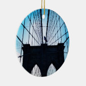 Brooklyn Bridge, New York Keramisch Ornament (Rechts)