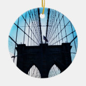 Brooklyn Bridge, New York Keramisch Ornament (Voorkant)