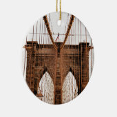 Brooklyn Bridge, New York Keramisch Ornament (Rechts)