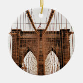 Brooklyn Bridge, New York Keramisch Ornament (Voorkant)