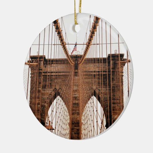 Brooklyn Bridge, New York Keramisch Ornament (Links)